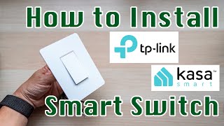 How to Install a Smart Light Switch  TPLink HS200 Smart WiFi Light Switch Review and Setup  DIY [upl. by Leinod584]