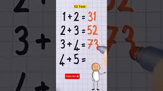 IQ test comment your answer iqtest viralvideo shortvideo shorts [upl. by Dnalra801]