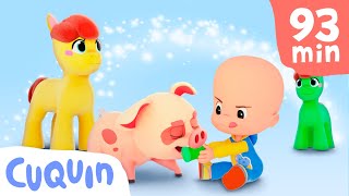 Colorful ponies Cuquins Pandabag and more 🐎 Cartoons for babies  videos amp cartoons for babies [upl. by Narret]