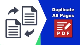 How to duplicate all pages in a pdf file in PDF XChange Editor [upl. by Melnick]