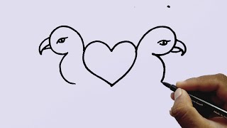 Valentines Day Drawing 2024 l Drawing Pictures Easy Step By Step l Easy Drawing Tutorial [upl. by Airogerg]