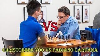 Christopher Yoo 2563 vs Fabiano Caruana 2763  US Championship 2022  R10 [upl. by Paget]