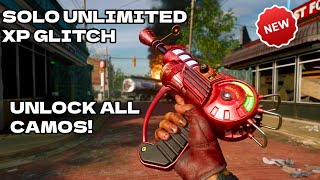 BEST NEW SOLO UNLIMITED XP GLITCH AFTER PATCH EASY SOLO CAMO GLITCH BO6 ZOMBIES GLITCH [upl. by Elisabetta377]