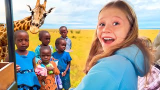 Nastya auf einer Safarireise nach Afrika um wilde Tiere zu sehen  Videoserie für Kinder [upl. by Karlee]