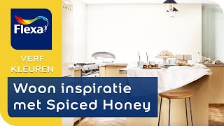 Woon inspiratie Spiced Honey in de woonkamer slaapkamer of keuken  Flexa verf [upl. by Yorke]