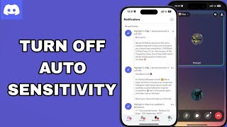 How To Turn Off Auto Sensitivity On Discord App [upl. by Dareece]