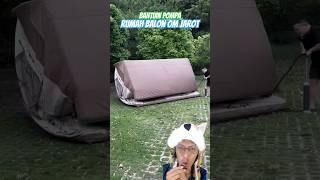 CAMPING DITENGAH HUTAN MEMAKAI RUMAH BALON reaction camping campinglife [upl. by Enaillil]