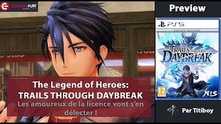 PREVIEW 4K  TEST The Legend of Heroes TRAILS THROUGH DAYBREAK sur PS5 [upl. by Ennaej]