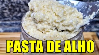 PASTA DE ALHO CASEIRA PARA TEMPERAR ARROZ FEIJÃO CARNE AVES PEIXES RENDE MAIS DE 1 QUILO [upl. by Armalla]