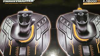 THRUSTMASTER T16000M Space Sim Duo Stick Unboxing [upl. by Repsac890]