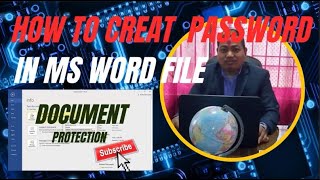 How To Creat Password In Ms Word File  Ms Word Ko File Lai Kasari Password Lagaune❤️ [upl. by Alrad]