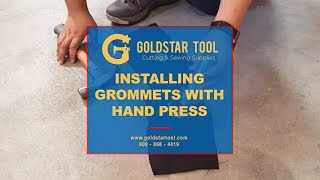 Tutorial  Installing Curtain Grommets Using Hand Press  Goldstartoolcom  8008684419 [upl. by Ttirrem]