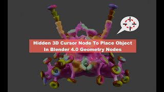 How To Use 3D Cursor Node TOOL in Geometry Nodes in Blender 40 [upl. by Etnasa]