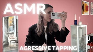 АСМР Агрессивный таппинг Постукивания Без слов Рум тур ASMR Aggressive tapping Room tour [upl. by Deeann485]