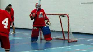 Ball Hockey Goalie Drills [upl. by Naruq]