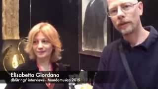 Mondomusica 2015 interviews  Elisabetta Giordano [upl. by Kcirted956]