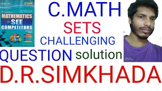 sets  c math  class 10  dr simkhada practice book  see 2080 batch [upl. by Warrin]