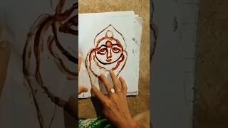 Maa laxmi drawing status 🙏☘️🌷drawing laxmimatadrawing trendingshorts vairalshort 100k shorts [upl. by Nodnyl]