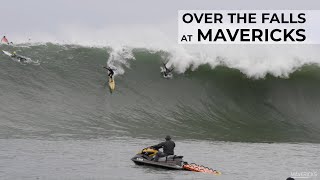 HUGE MAVERICKS TOW SURFING DAY 1262023  Mavericks Awards [upl. by Ohploda]