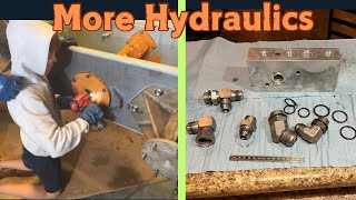 Case 1840  Hydro Motor Install Check Valve Manifold amp Loader Control Valve [upl. by Liana53]