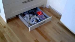 how to build a hidden drawer in toe kick [upl. by Hock388]