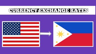 Philippine peso to us dollar  Today Philippines currency exchange rate [upl. by Gitel]