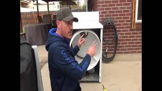 Replace dryer belt on older Maytag [upl. by Roi]