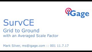 SurvCE Computing an Average Scale Factor for a Large Project [upl. by Nnayelhsa]