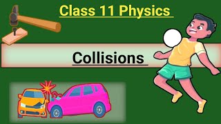 Collisions class 11 physics chapter 3 forces and motion [upl. by Kacy]