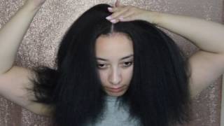 KERACARE THERMAL WONDER STRAIGHTENING TUTORIAL TAYA MARIN [upl. by Ecinrahs]