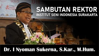 Sambutan Rektor DIES NATALIS ISI Surakarta ke 60 Tahun 2024 [upl. by Arhna]