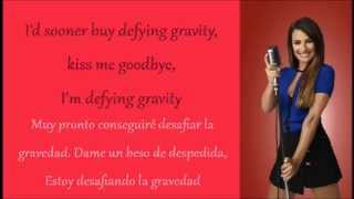 Glee Defying Gravity Rachel Solo Lyrics  Español [upl. by Anastasia]