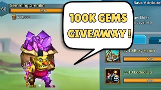 Lords Mobile  100k Gems Giveaway  Free Gems [upl. by Lucienne]