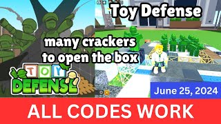 All CODES WORK Toy Defense ROBLOX June 25 2024 [upl. by Einnaoj]