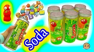 6 Pack Grossery Gang Sticky Soda Sets with Surprise Blind Bag with Hans amp Barbie [upl. by Arthur]