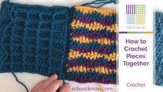 How to Crochet Afghan Pieces Together [upl. by Kareem]