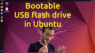 How to create a bootable usb drive in Ubuntu 2204 [upl. by Deevan]