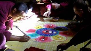 Mandala au monastère de SAMYE Tibet [upl. by Cassady649]