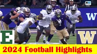 Eastern Michigan vs Washington Football Game Highlights 9 7 2024 [upl. by Esil]