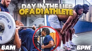 Day in the Life D1 College Football Player Spring Edition [upl. by Yro]