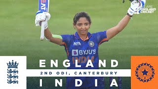 Kaur Stars With Unbeaten 143  Highlights  England v India  2nd Womens Royal London ODI 2022 [upl. by Odrawde]