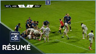 PRO D2 Saison 20232024 J24  Résumé SU Agen  Rouen Normandie Rugby [upl. by Postman592]