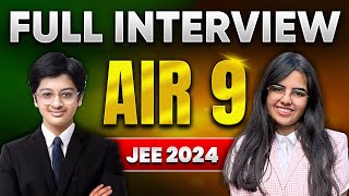 IIT JEE Tips from AIR 9  Detailed interview ✨ [upl. by Socram]