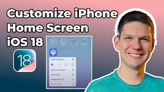 How To Customize iPhone Home Screen iOS 18 [upl. by Shurwood47]