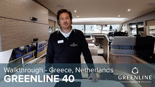 Greenline 40 walkthrough  Greece  Netherlands  Yacht Partners International [upl. by Dunlavy]