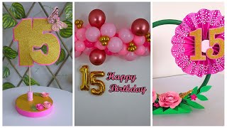 🎈Decoracion para fiesta de 15 años✨Decoration for 15 years party🎈How to make a balloon garland [upl. by Heyer414]