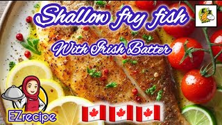 SHALLOW FRY FISH WITH IRISH BATTER HOW TO MAKE SHALLOW FRY FISH easyrecipe food Easyrecipehome [upl. by Salaidh]