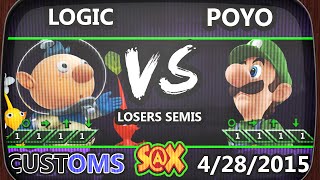 SX Customs  Poyo Luigi Vs VGBC Logic  SSB4 Losers Semis  Smash Wii U [upl. by Allyson]