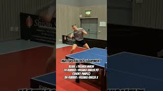 Mattias Falcks Equipment tabletennis shorts [upl. by Aerdnac]