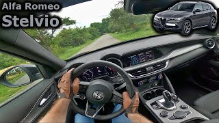 2024 Alfa Romeo Stelvio 22 JTD 16V Q4  POV driving [upl. by Ailimat]